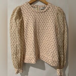 Sea  New York FLORAL PUFF SLEEVE BLOUSE